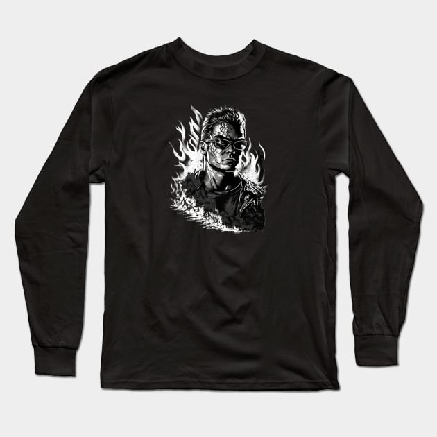 Johnny Cage Mortal Kombat - Original Artwork Long Sleeve T-Shirt by Labidabop